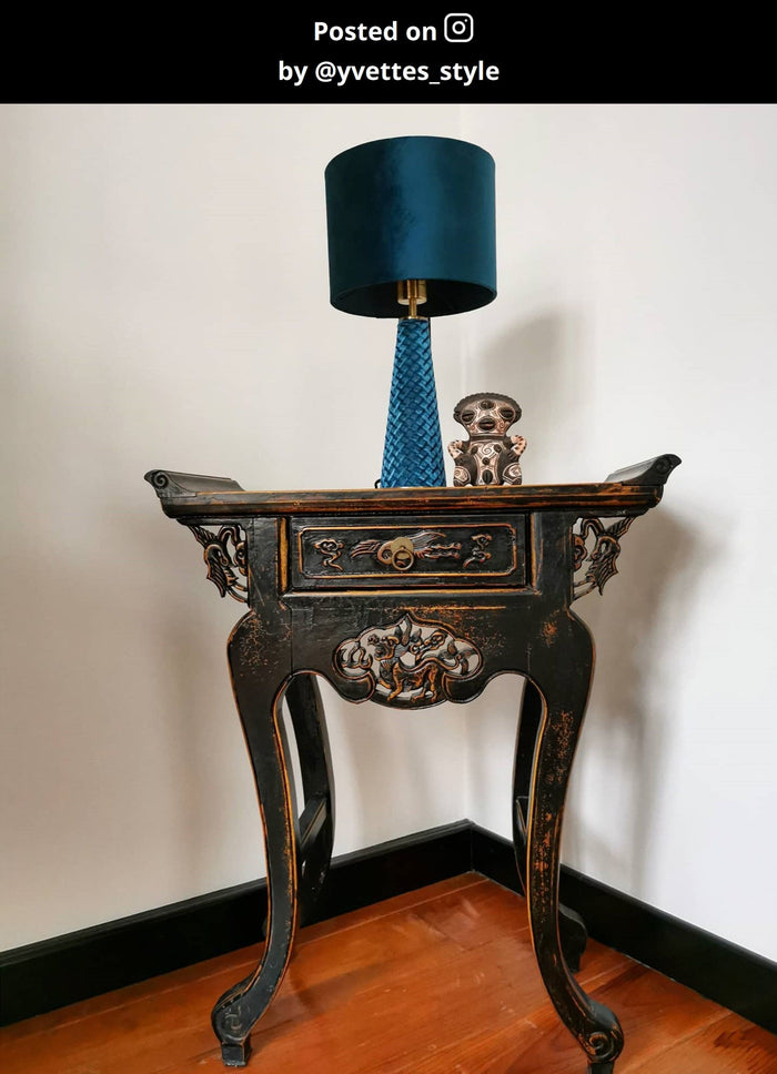 Lucide EXTRAVAGANZA VELVET Tafellamp - Turkoois