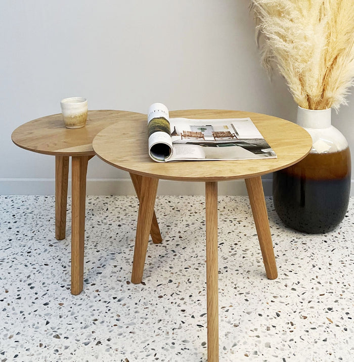 ALTEREGO GABY Ronde nesttafels - Bruin