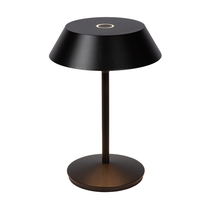 Atmooz Balto Tafellamp - Ø15 x H21,5 cm - Zwart - Oplaadbaar