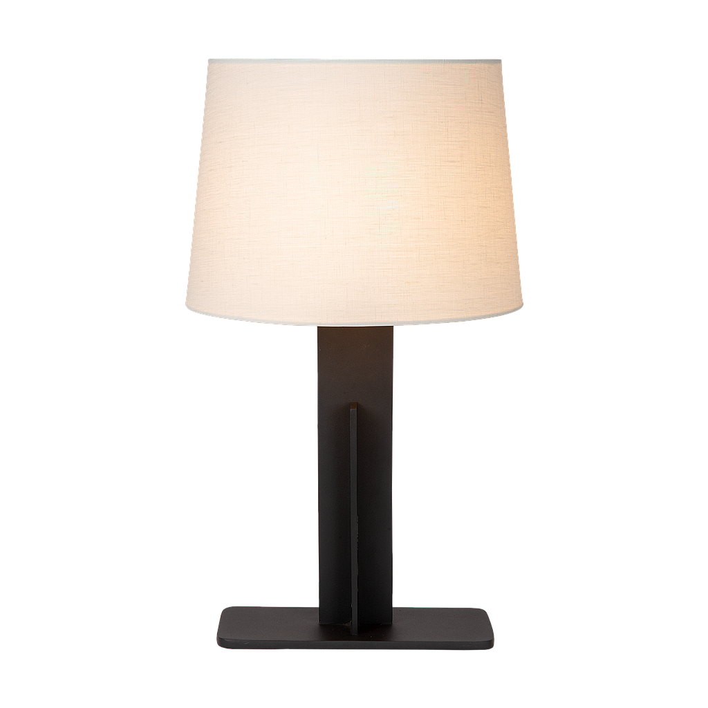 Atmooz Lulu Tafellamp - 35x35x63 cm - Zwart|Wit Linnen