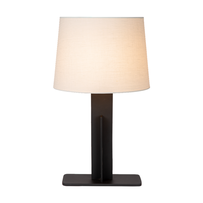 Atmooz Lulu Tafellamp - 35x35x63 cm - Zwart|Wit Linnen