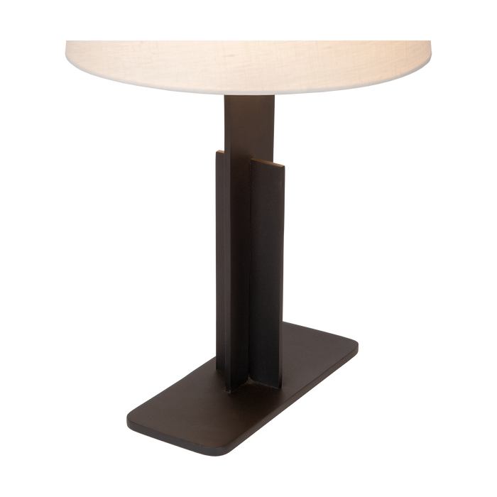 Atmooz Lulu Tafellamp - 35x35x63 cm - Zwart|Wit Linnen