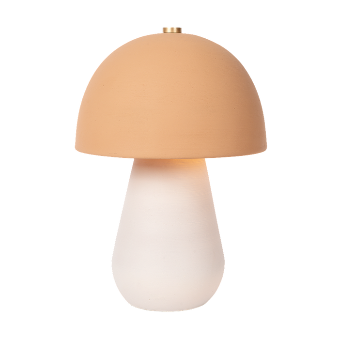 Atmooz Sacha Tafellamp - 25x25x38 cm - Wit|Terracotta