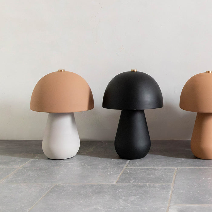 Atmooz Sacha Tafellamp - 25x25x38 cm - Wit|Terracotta