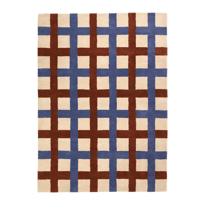 Broste Copenhagen Edith Vloerkleed - Blauw