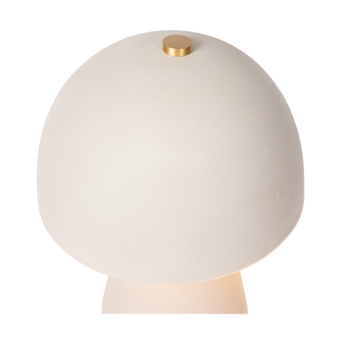 Atmooz Sacha Tafellamp - Terracotta - Wit - H38 cm