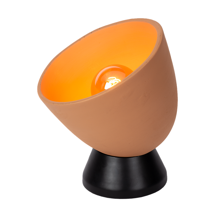 Atmooz Rota Tafellamp - Ø25 x H26 cm - Zwart Terracotta