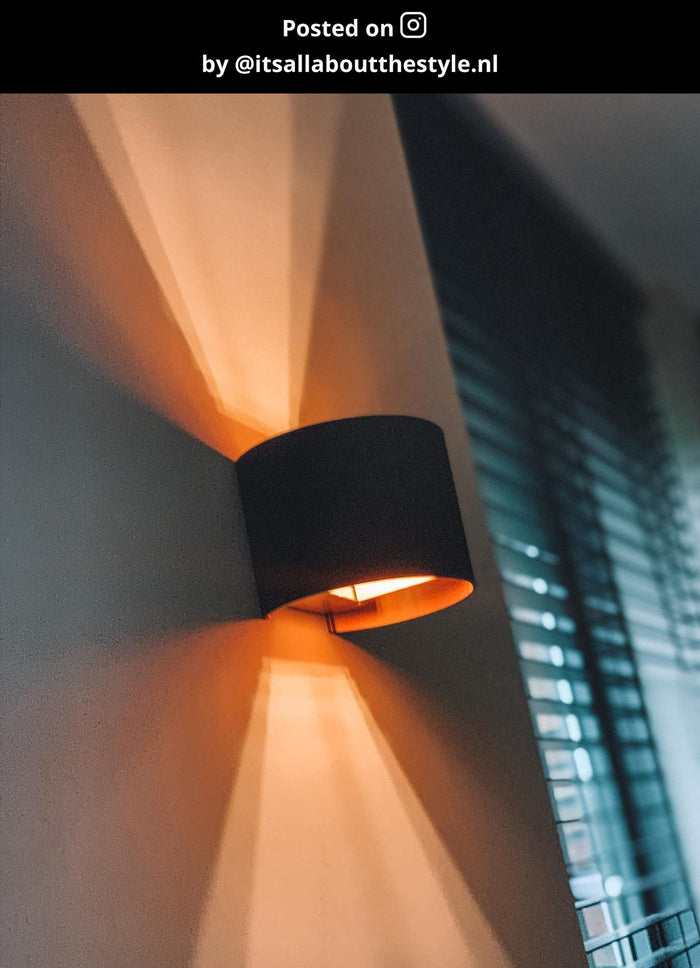 Lucide XIO Wandlamp - Zwart