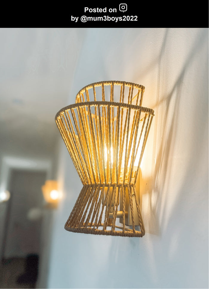 Lucide TASMAN Wandlamp - Naturel