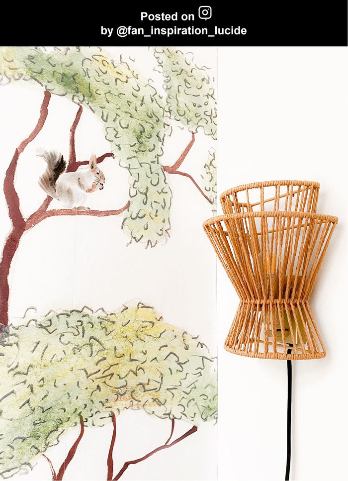 Lucide TASMAN Wandlamp - Naturel