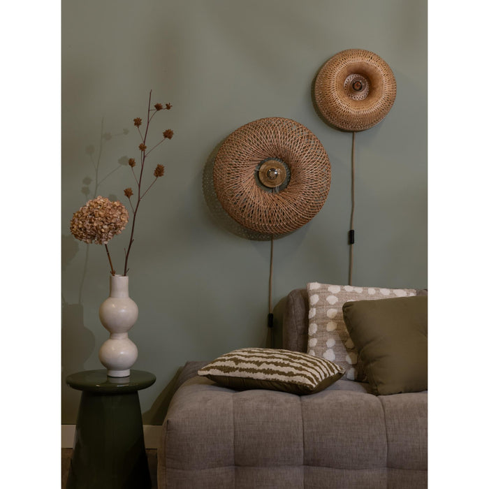 GOOD&MOJO Wandlamp Barbados - Naturel - Ø35cm