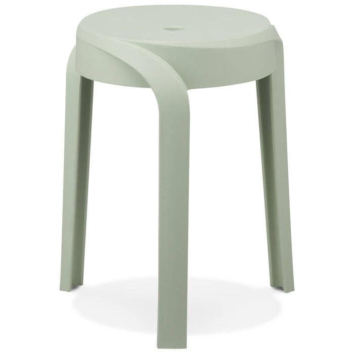 ALTEREGO POMPA Stapelbare lage kruk - Groen