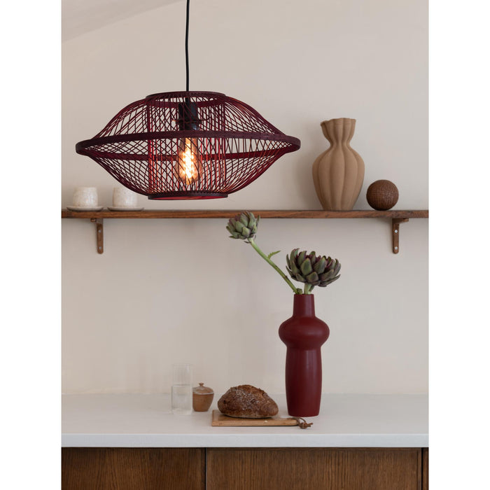 GOOD&MOJO Hanglamp Maui - Bordeaux - Ø50cm