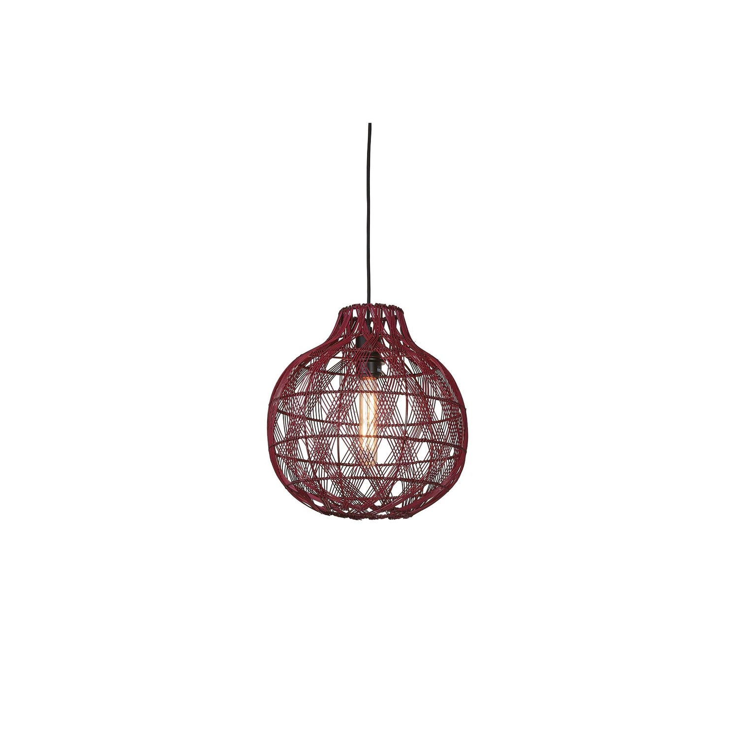 GOOD&MOJO Hanglamp Mendoza - Bordeaux - Ø35cm