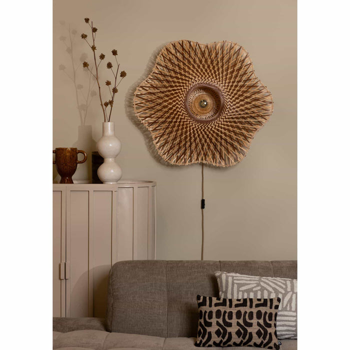 GOOD&MOJO Wandlamp Madura - Naturel - Ø87cm