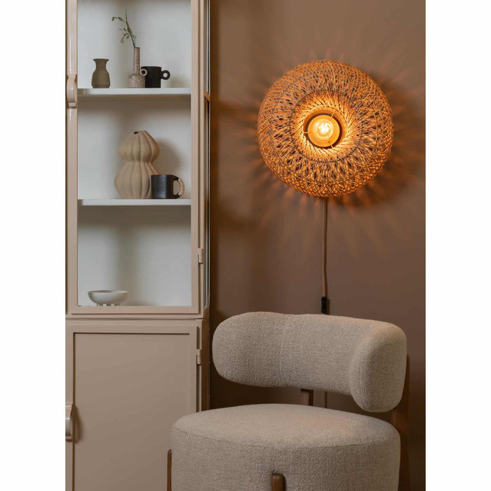 GOOD&MOJO Wandlamp Arizona - Naturel - Ø50cm