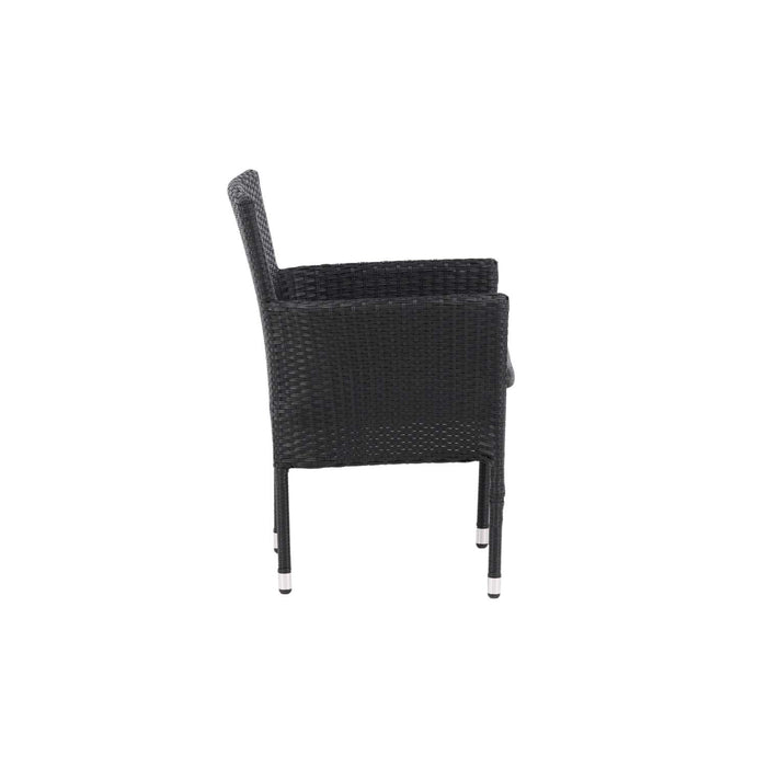 Venture Home Malina Eetkamerstoel 60 x 86 x 58 - Zwart - 2-pack