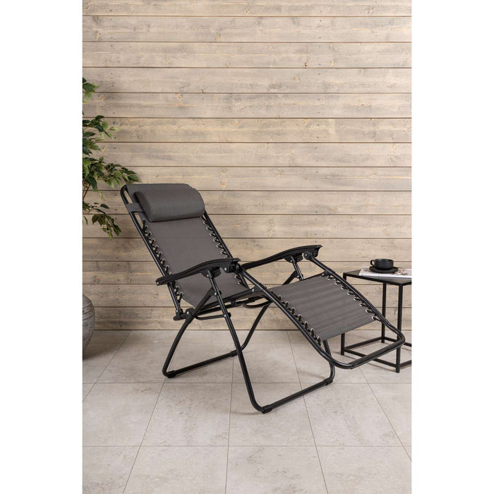 Venture Home Melker Zonnebed 90 x 112 x 64 - Grijs