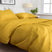Zo Home Satinado Dekbedovertrekset Uni Katoen Satijn - ochre gold