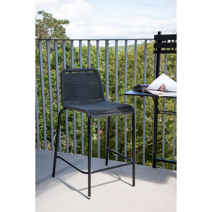 Venture Home Lindos Barkruk 54 x 88,5 x 52,5 - Donkergrijs - 2-pack