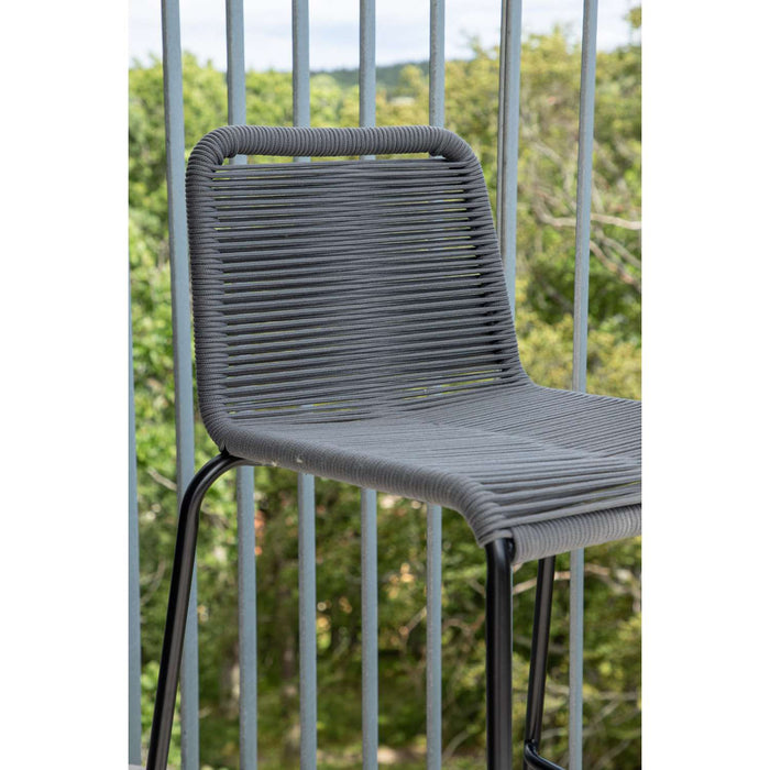 Venture Home Lindos Barkruk 54 x 88,5 x 52,5 - Donkergrijs - 2-pack