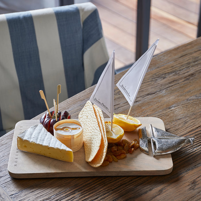 Riviera Maison Serveerplank Naturel - Lake Sailing Snijplank