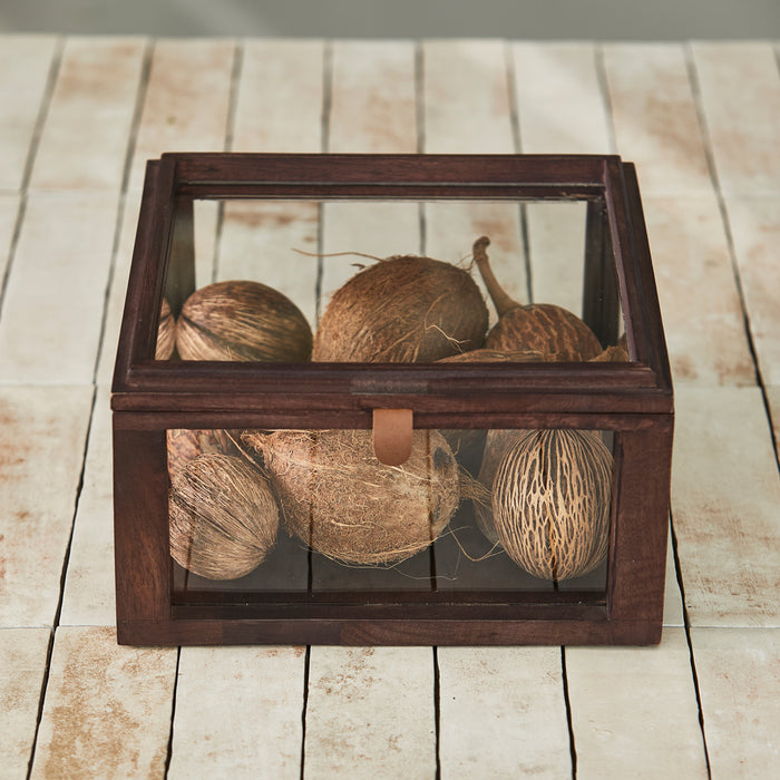 Riviera Maison Vitrinekastje Bruin - Vermilion Presentatiekastje