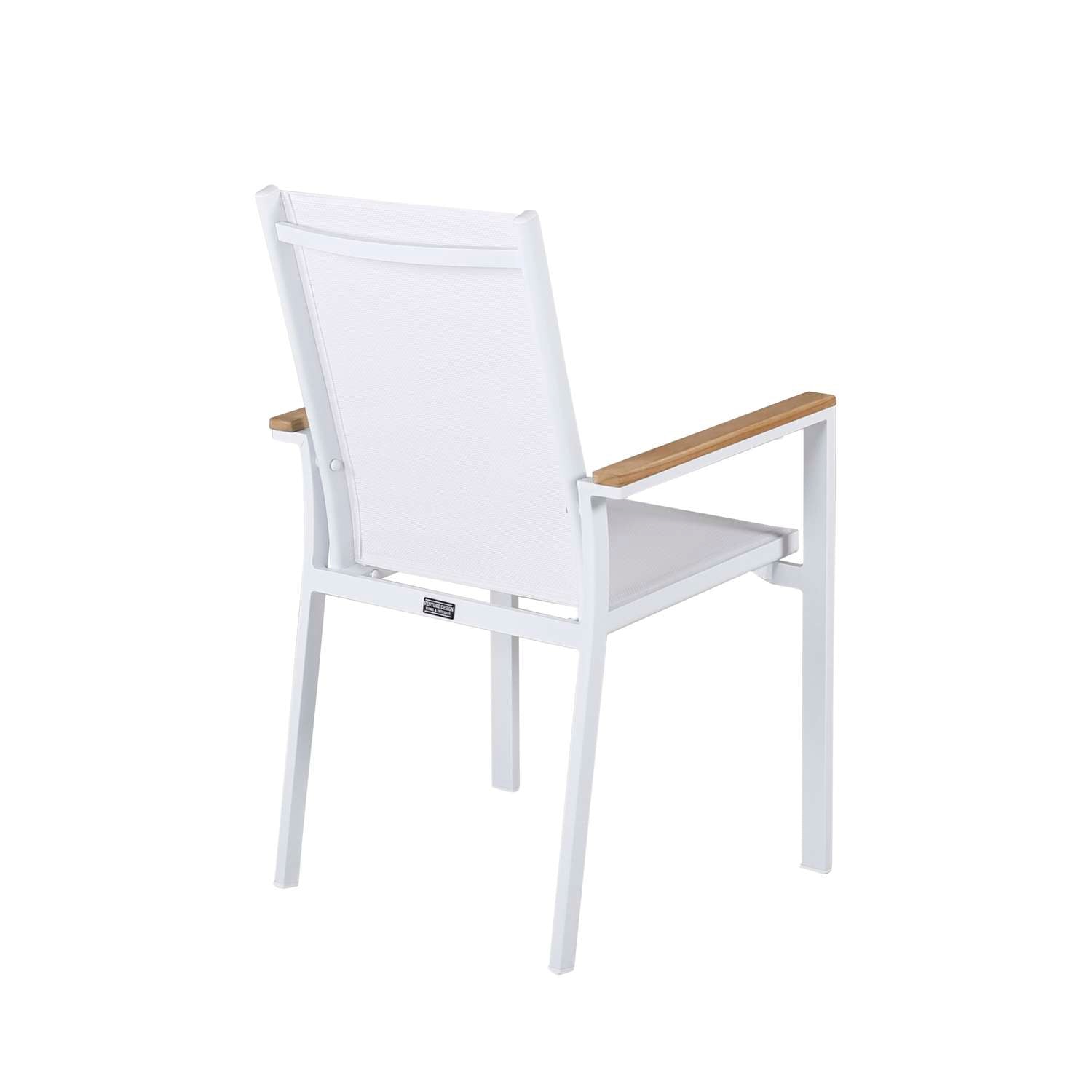 Venture Home Texas Eetkamerstoel 60 x 90 x 56 - Wit - 2-pack