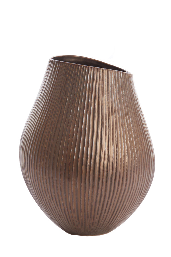 Light & Living Light&living Vaas Ø26x38 cm FILI keramiek brons