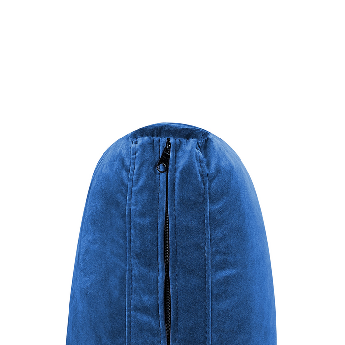 Beliani - EVJA - 1-zitsbank - Marineblauw - Fluweel