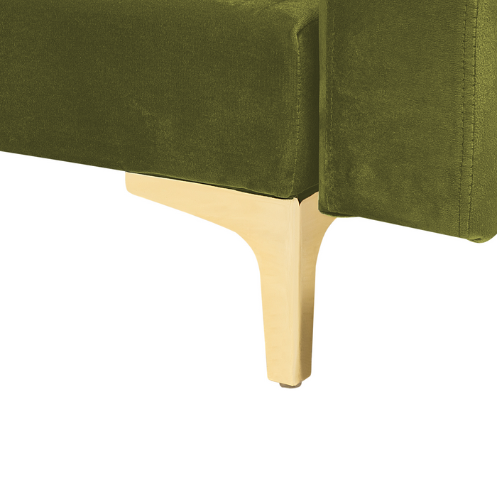 Beliani-ABERDEEN-Hoekslaapbank-Olijfgroen-Rechterzijde-Fluweel