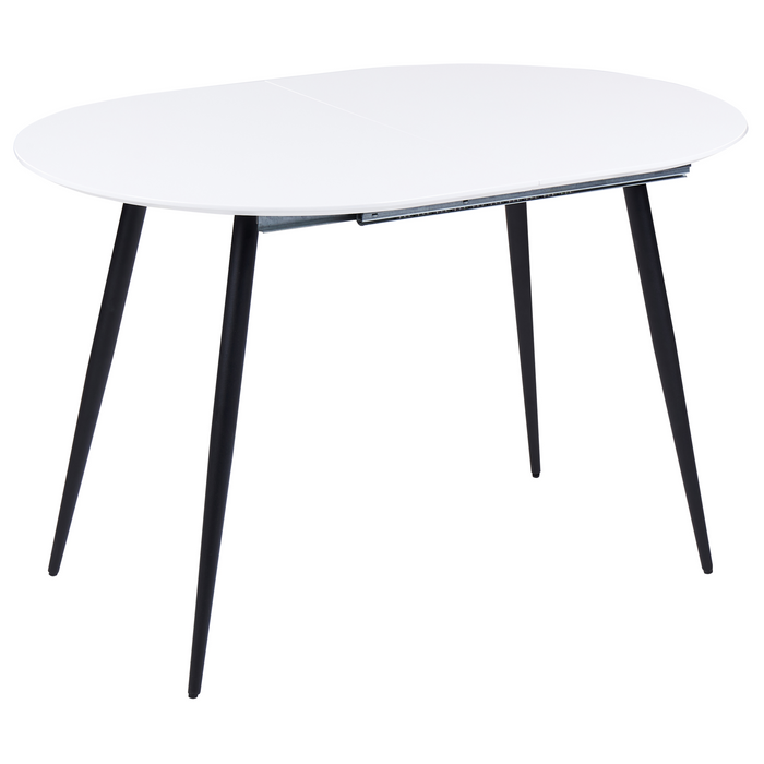 Beliani-EFTALIA -Uitschuifbare eettafel-Wit-120|160 x 80 cm-MDF