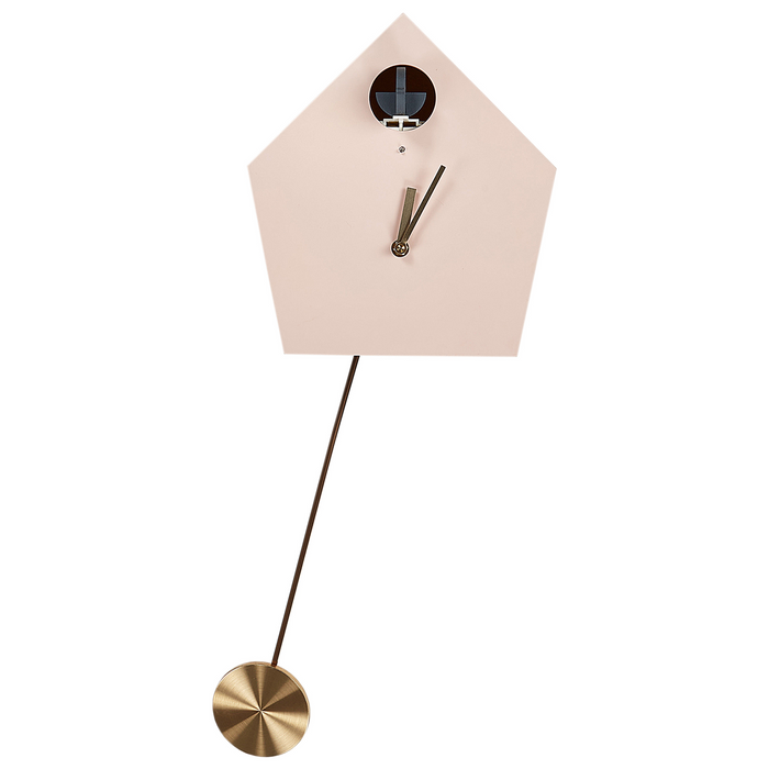 Beliani - ARBAZ - Wandklok - Roze - MDF