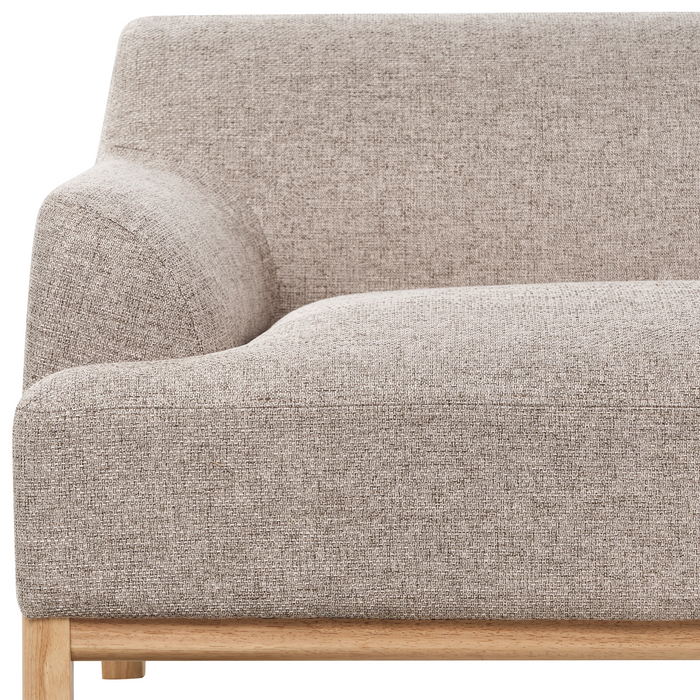 Beliani - SOSJO - Hoekbank - Lichtbruin - Linkszijdig - Polyester