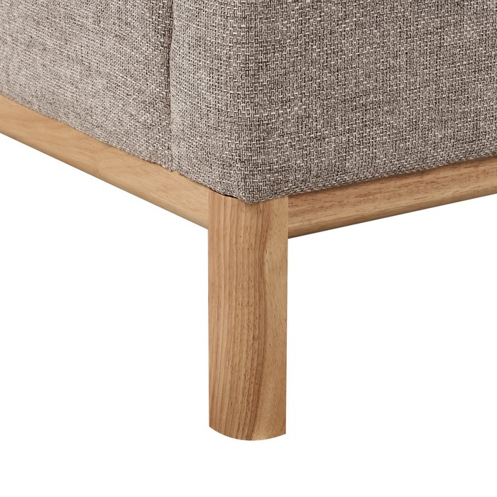 Beliani - SOSJO - Hoekbank - Lichtbruin - Linkszijdig - Polyester