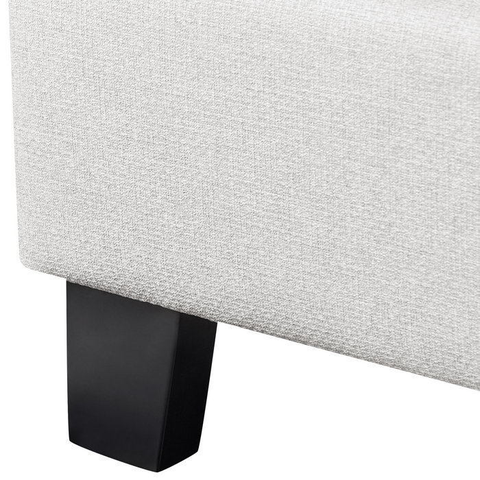 Beliani-ROANNE -Tweepersoonsbed-Lichtgrijs-160 x 200 cm-Polyester