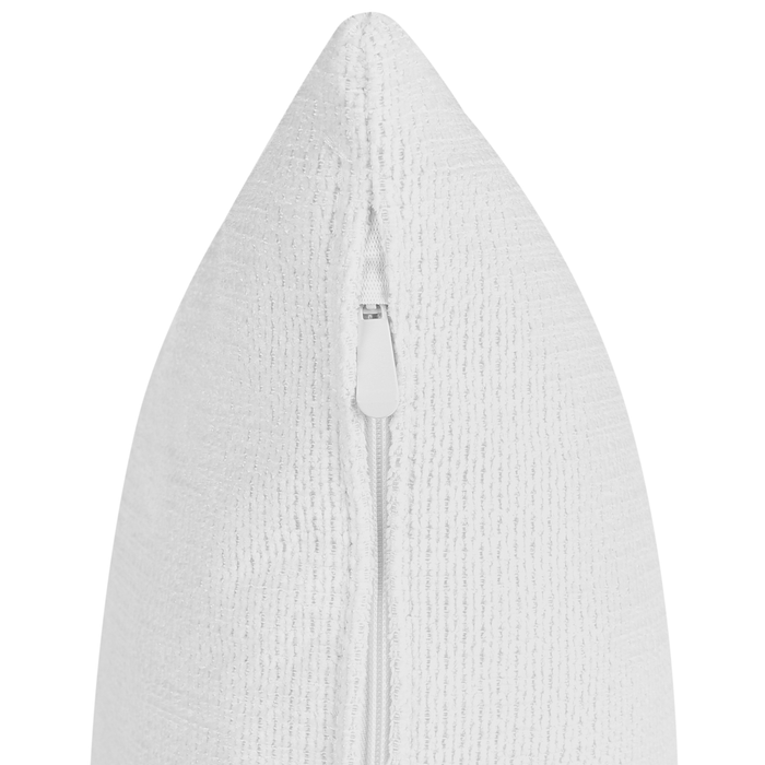 Beliani - RIOM - Chaise longue - Gebroken wit - Rechtszijdig - Stof