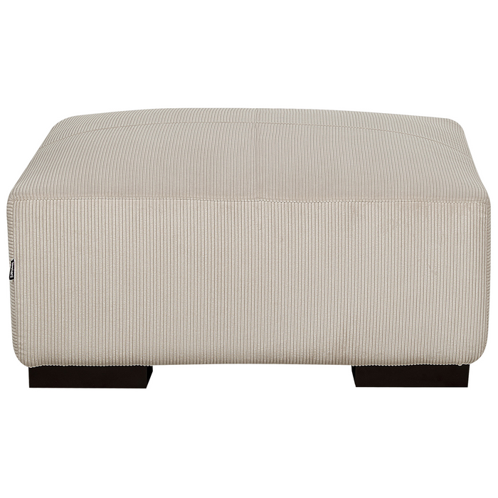 Beliani-LUNGO-Hoekbank met ottomaan-Beige-Rechtszijdig-Corduroy