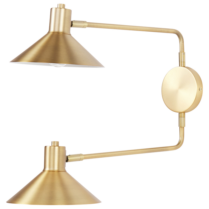 Beliani - KADASSA - Wandlamp - Goud - Staal
