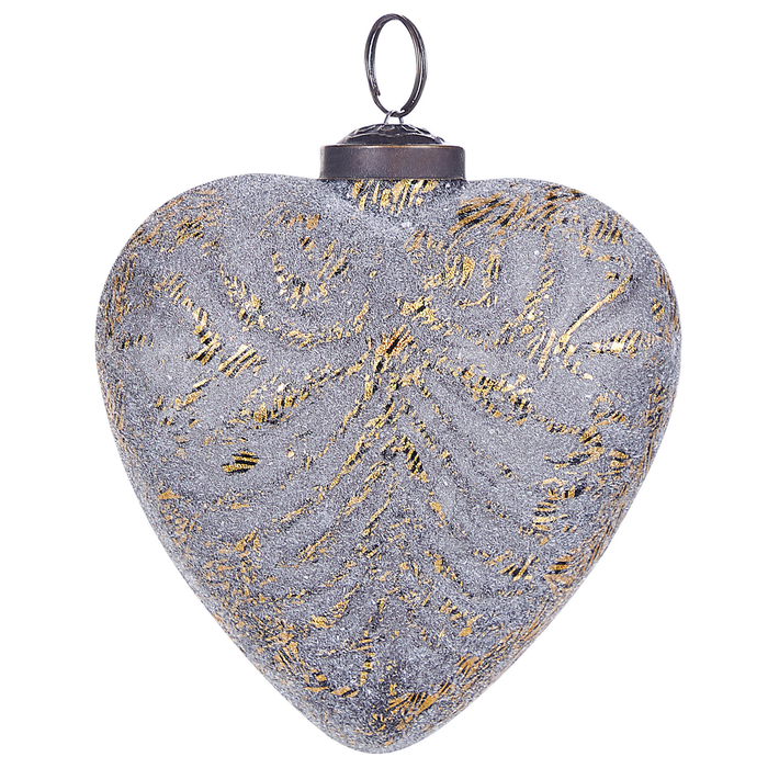 Beliani - FERIABLE - Kerstballen set van 4 - Grijs - Glas