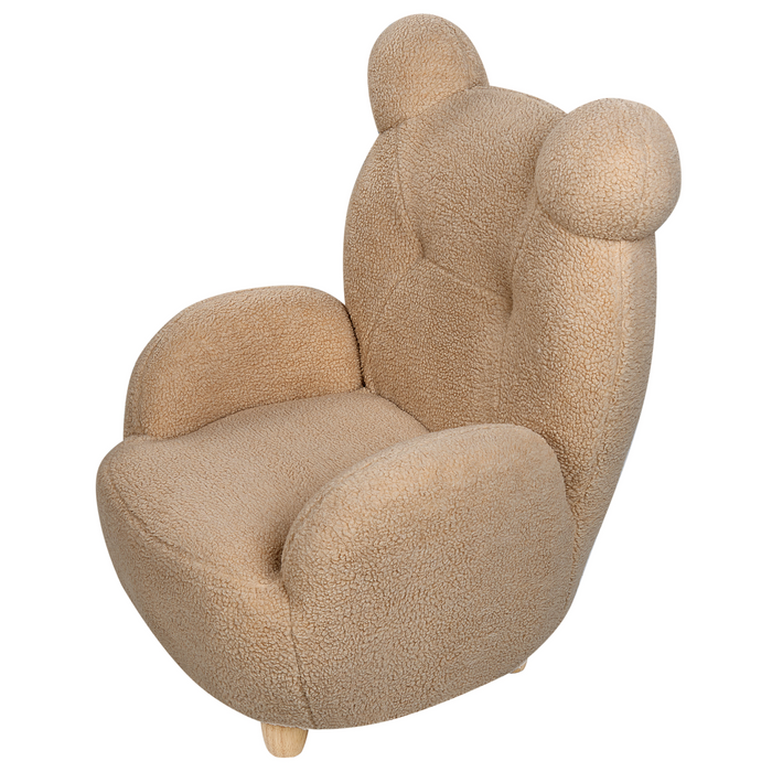 Beliani - MELBU - Kinderstoel - Lichtbruin - Nepbont