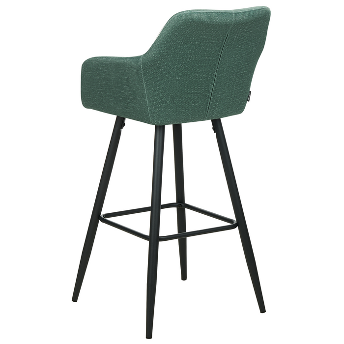 Beliani - CASMALIA - Barkruk set van 2 - Donkergroen - Fluweel