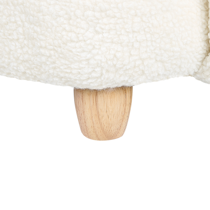 Beliani - KANNA - Kinderstoel - Wit - Nepbont