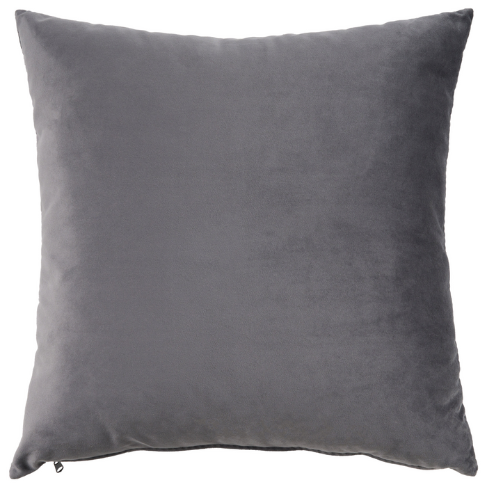 Beliani-MERI II-Chaise longue opberg-Donkergrijs-Rechterzijde-Fluweel