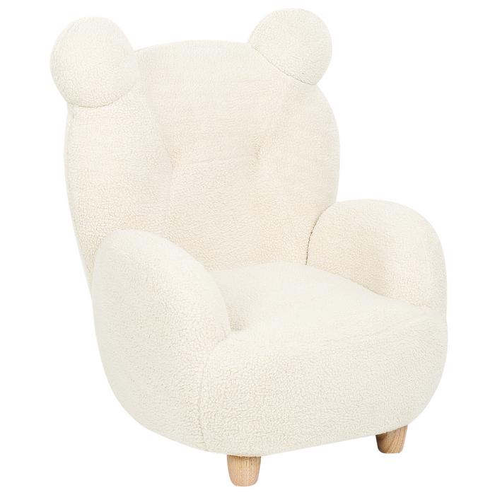 Beliani - MELBU - Kinderstoel - Wit - Nepbont