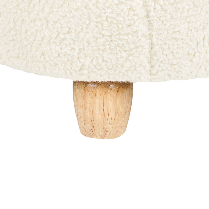 Beliani - MELBU - Kinderstoel - Wit - Nepbont