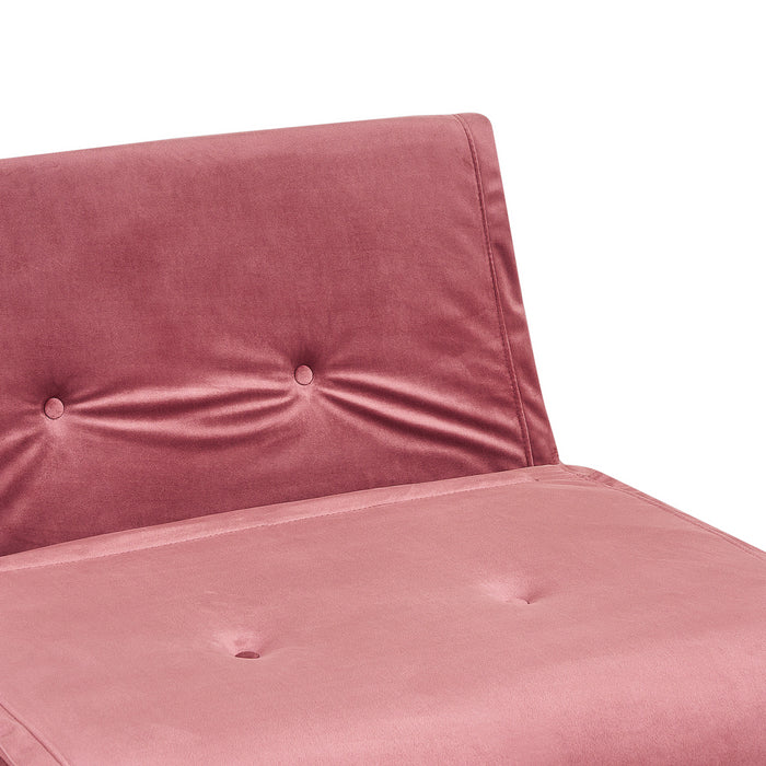 Beliani - VESTFOLD - Slaapbank - Roze - Fluweel