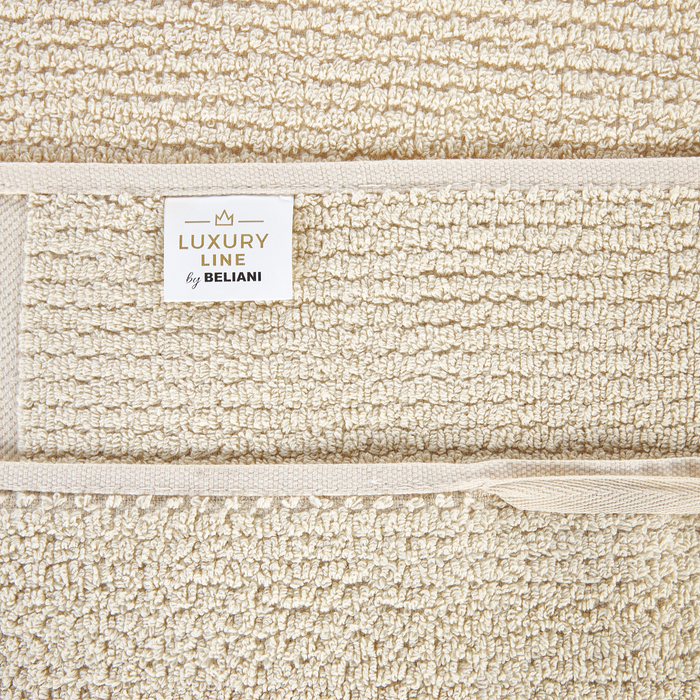 Beliani - ATIU - Handdoek set van 2 - Beige - Katoen