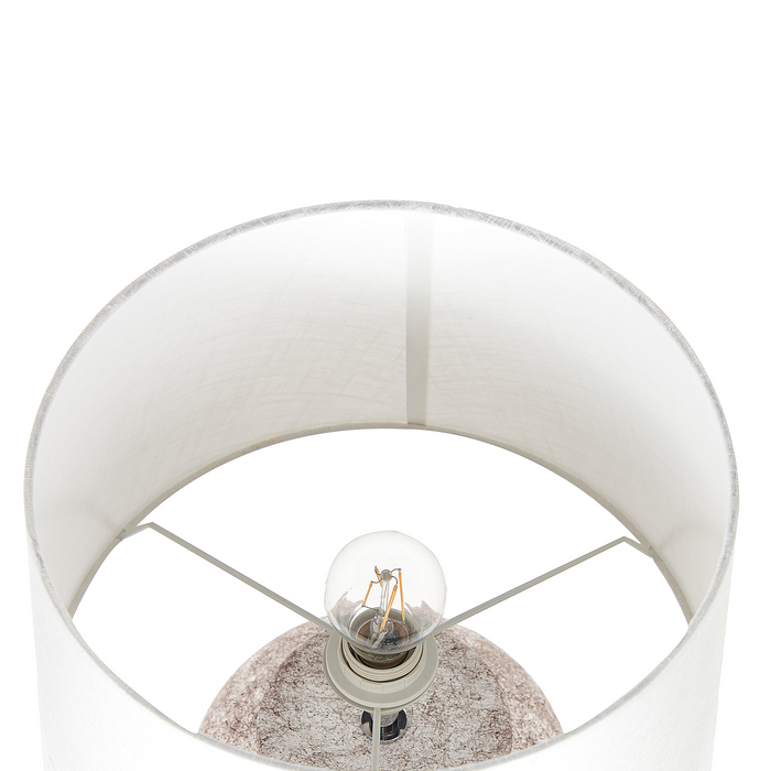 Beliani - MAREB - Tafellamp - Beige - Keramiek