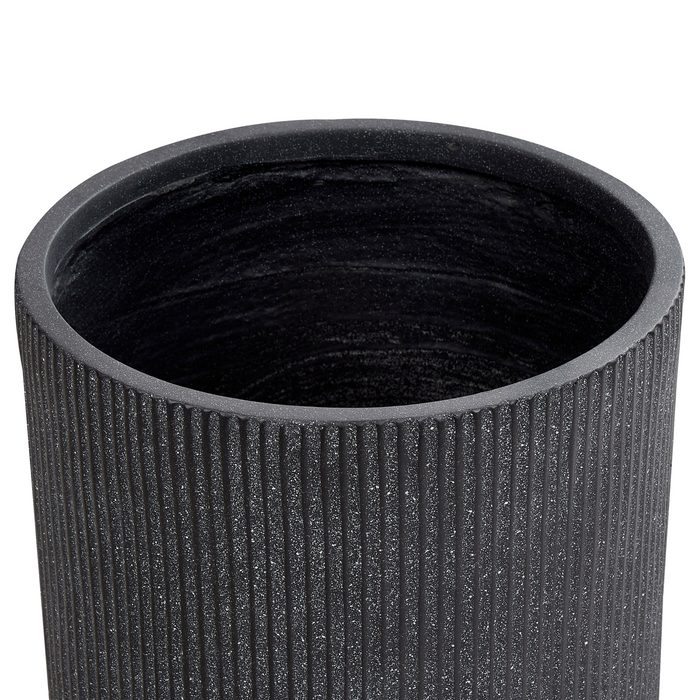 Beliani-OREOI-Bloempot-Grafietgrijs-37 x 37 x 37 cm-Kleivezel